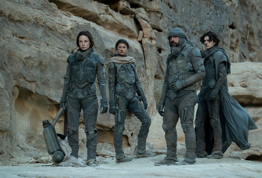 Rebecca Ferguson (l-r), Zendaya, Javier Bardem und Timothée Chalamet gehören zur hochkarätigen Besetzung von „Dune“.