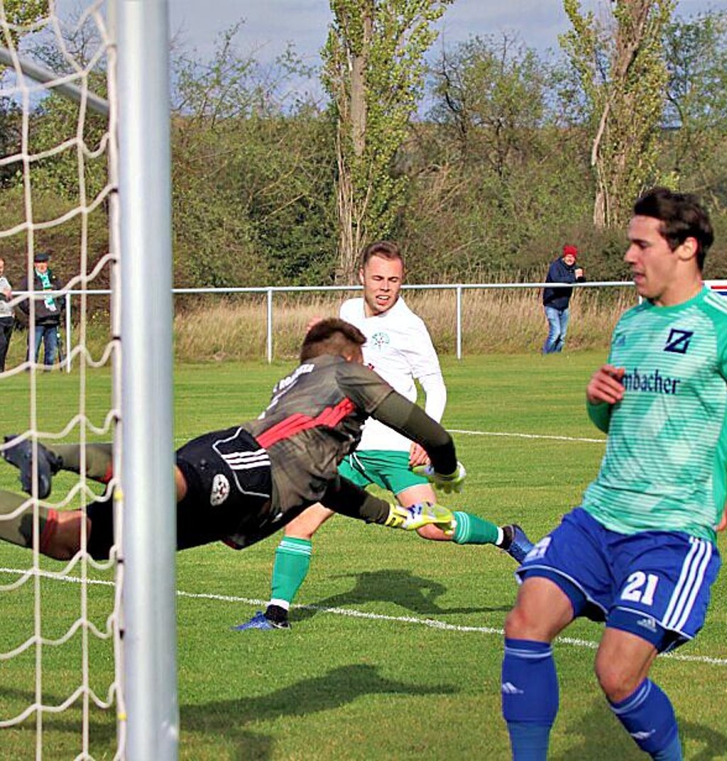Amsdorfs Keeper David Tretropp will gegen den FC glänzen.
