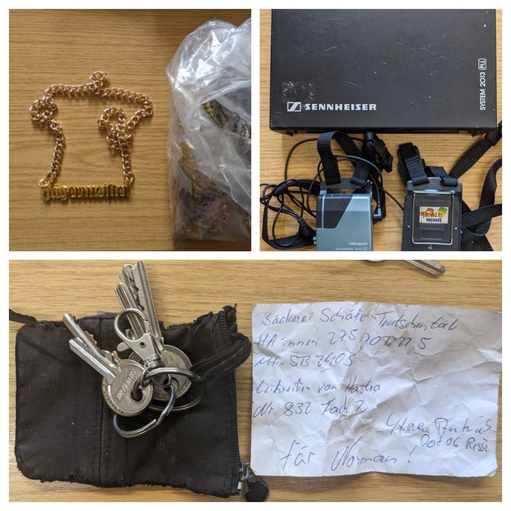 Die Polizei sucht die Eigentümer dieser Gegenstände und Schlüssel.