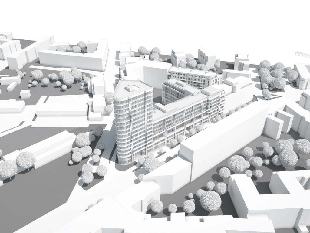 Das Stadtfelder Hochhaus M1 wird von einem Magdeburger Unternehmen gebaut.