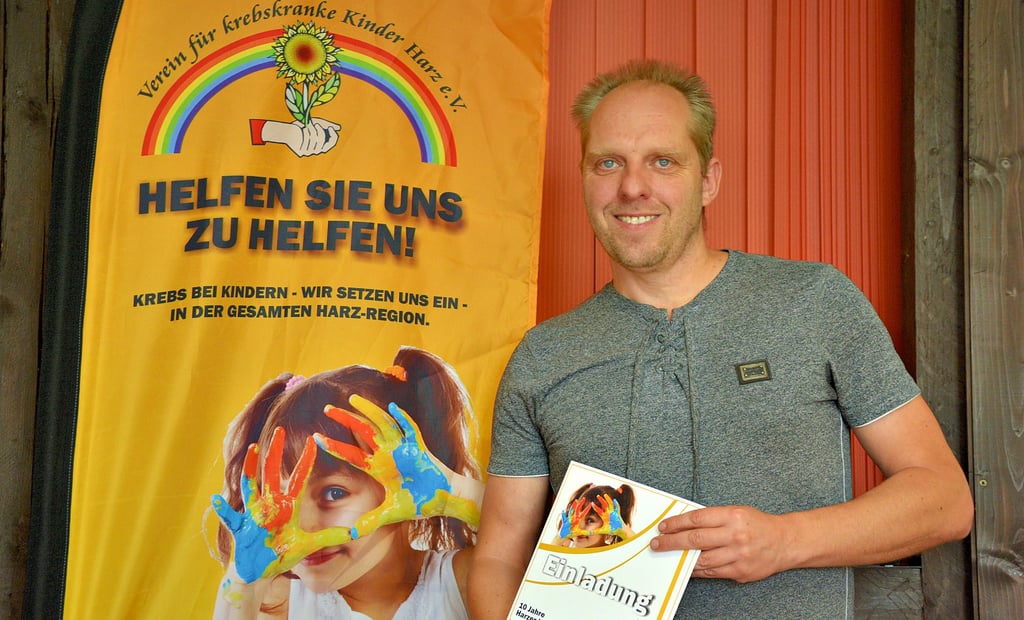 Avery Kolle, Vorsitzender des Vereins für krebskranke Kinder Harz, freut sich bereits auf die große Jubiläumsfeier im Harzer Kultur- & Kongresshotel in Wernigerode am Freitag, 15. Oktober.
