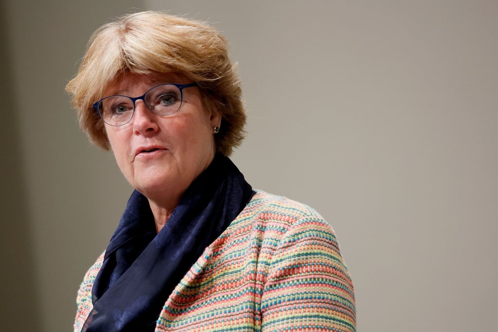 Monika Grütters, Staatsministerin für Kultur und Medien, hält eine Rede bei einer Veranstaltung "Medienbild im Wandel: Jüdinnen und Juden in Deutschland“.