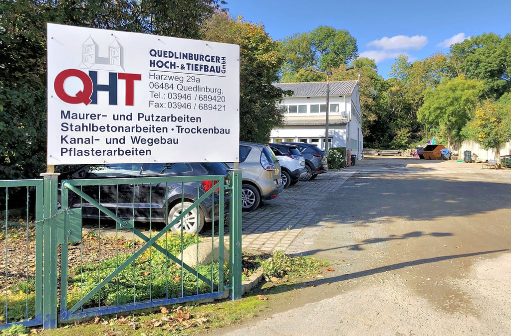 Der Firmensitz der Quedlinburger Hoch- und Tiefbau GmbH, die einen neuen Eigentümer bekommt.