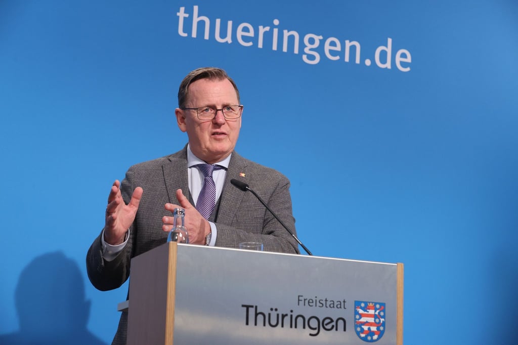 Bodo Ramelow (Die Linke) spricht.