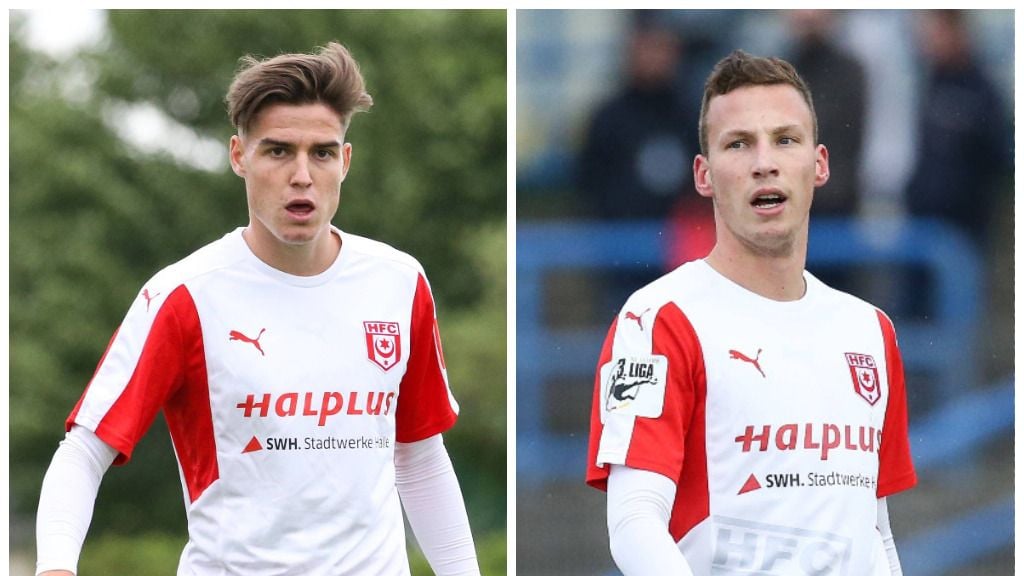 Die einstigen Pascal Pannier (l.) und Martin Ludwig konnten sich beim Halleschen FC nicht durchsetzen.