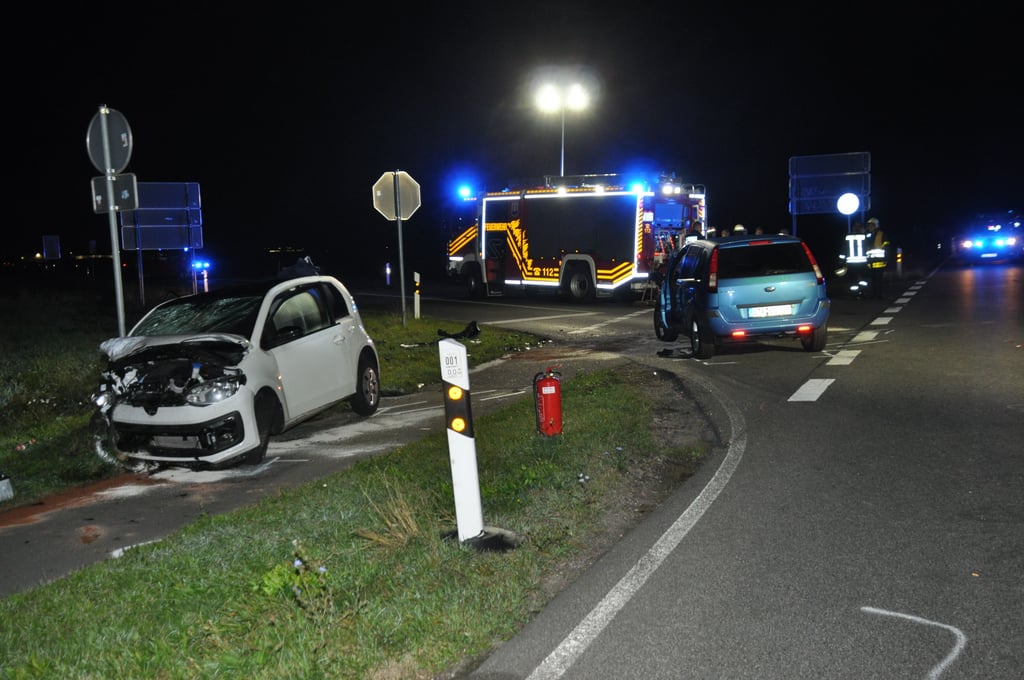 Unfall auf der B184 am Abzweig Thurland