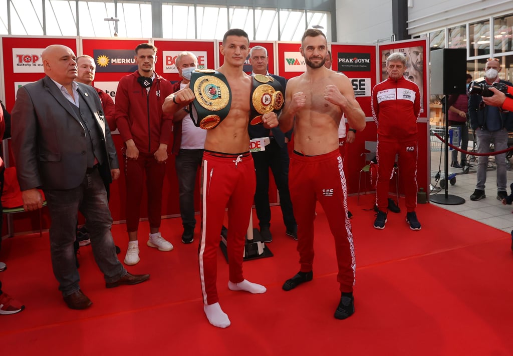 Bereit für den Rückkampf: Robin Krasniqi (vorn l.) und Dominic Bösel.