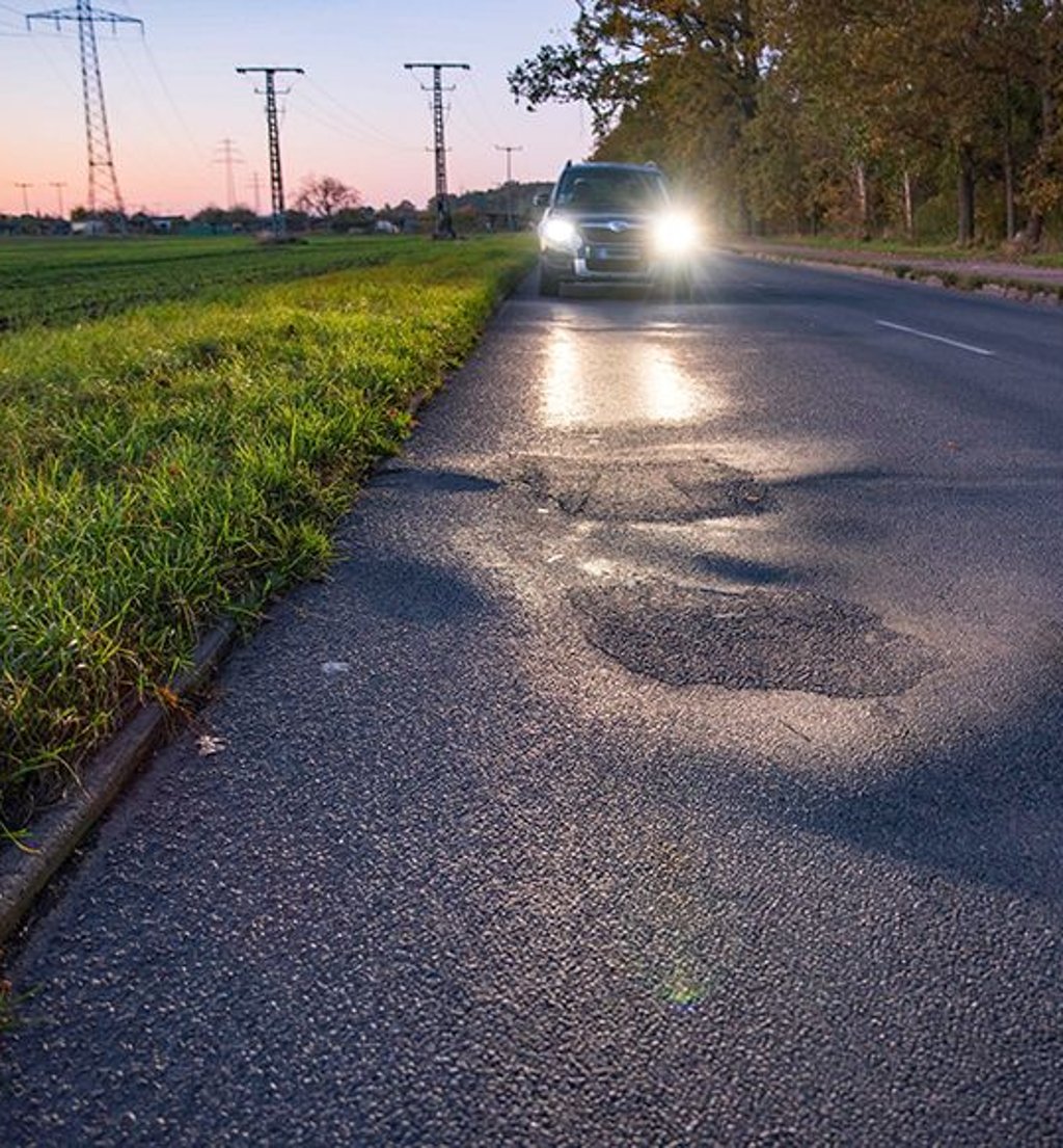 Der Triftweg ist voller Löcher