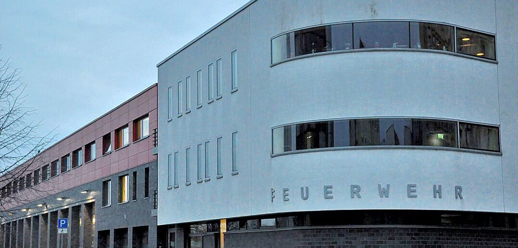 Feuerwache Nord in der Alten Neustadt in Magdeburg. Auf dem Gelände sollen zusätzlich die neue Leitstelle und eine Lehrrettungswache gebaut werden.