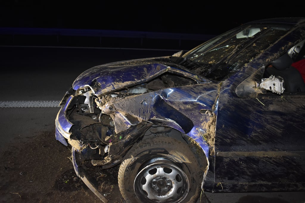 Schwerer Unfall auf der A38.