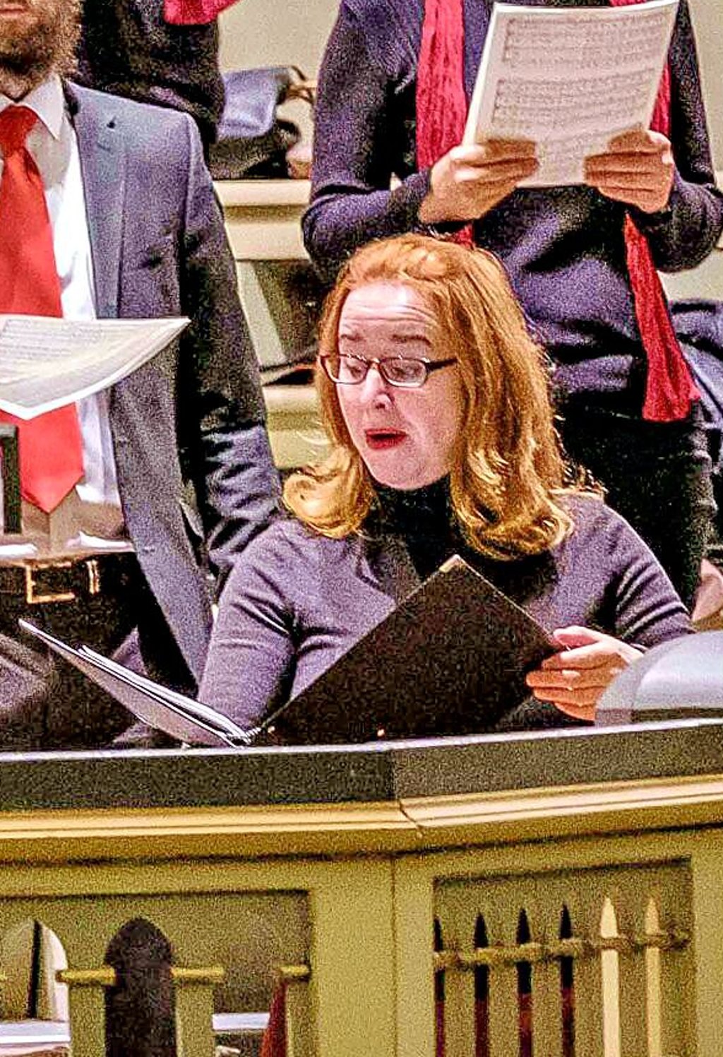 Die Sopranistin Cornelia Marschall beim Konzert