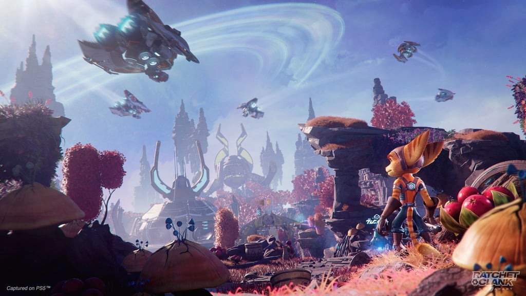 „Ratchet & Clank: Rift apart“ ist ein buntes Abenteuer, das die Möglichkeiten der Playstation 5 gut ausnutzt.
