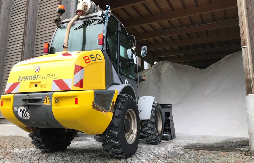 1300 Tonnen Salz sind bereits eingelagert, um Glatteis zu bekämpfen.
