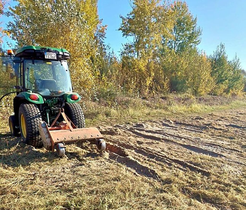 Es ist alles für den Arbeitseinsatz vorbereitet.