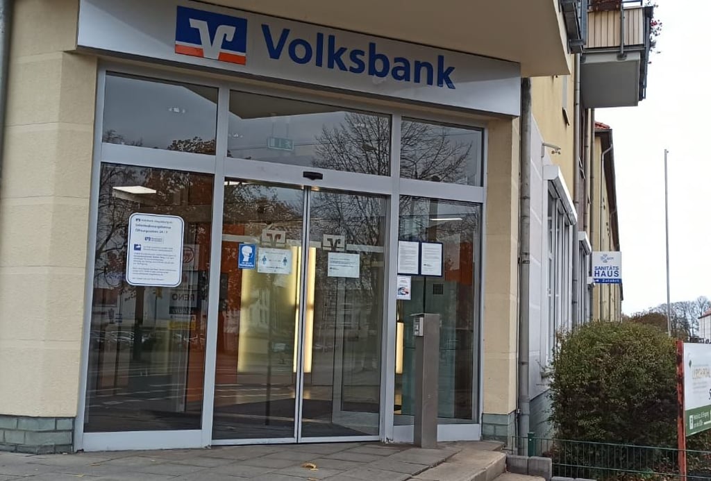 Der Volksbank-Standort in Magdeburg-Stadtfeld.