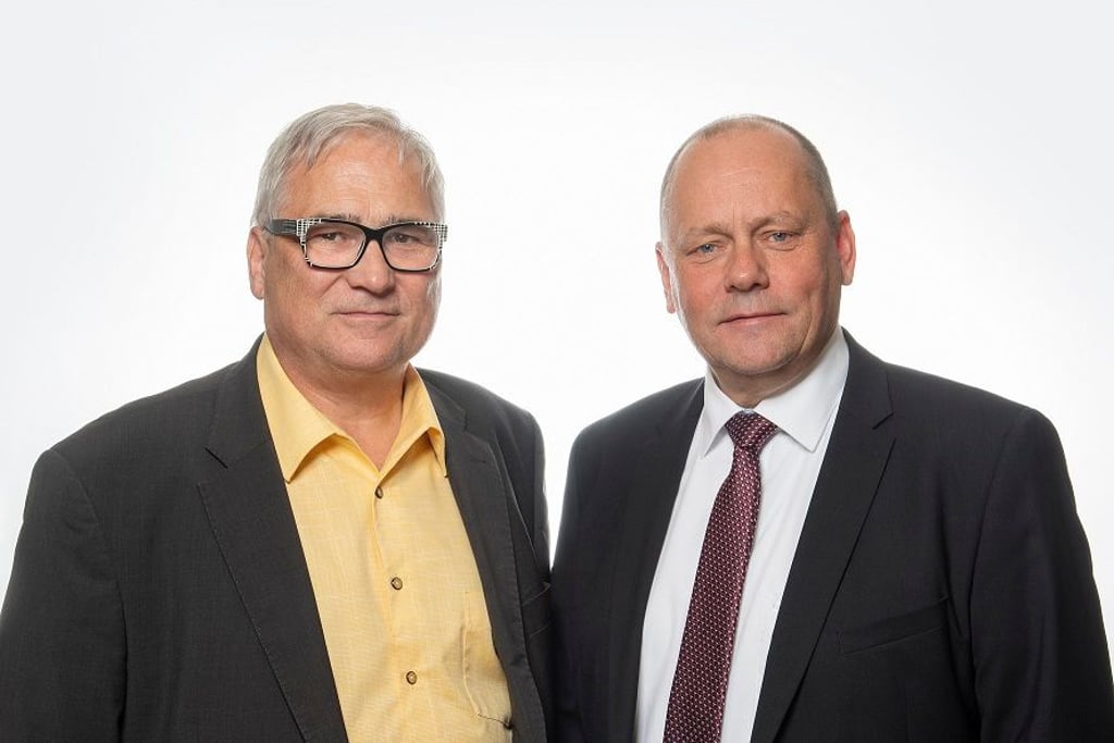 Hans-Jürgen Müller und Uwe Runge, Verwaltungsratsvorsitzende der IKK gesund plus