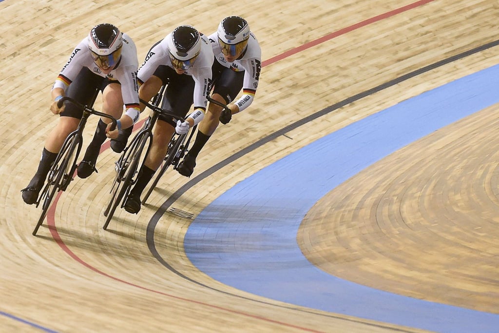 Auf dem Weg zu WM-Gold: Lea Sophie Friedrich, Pauline Grabosch und Emma Hinze.