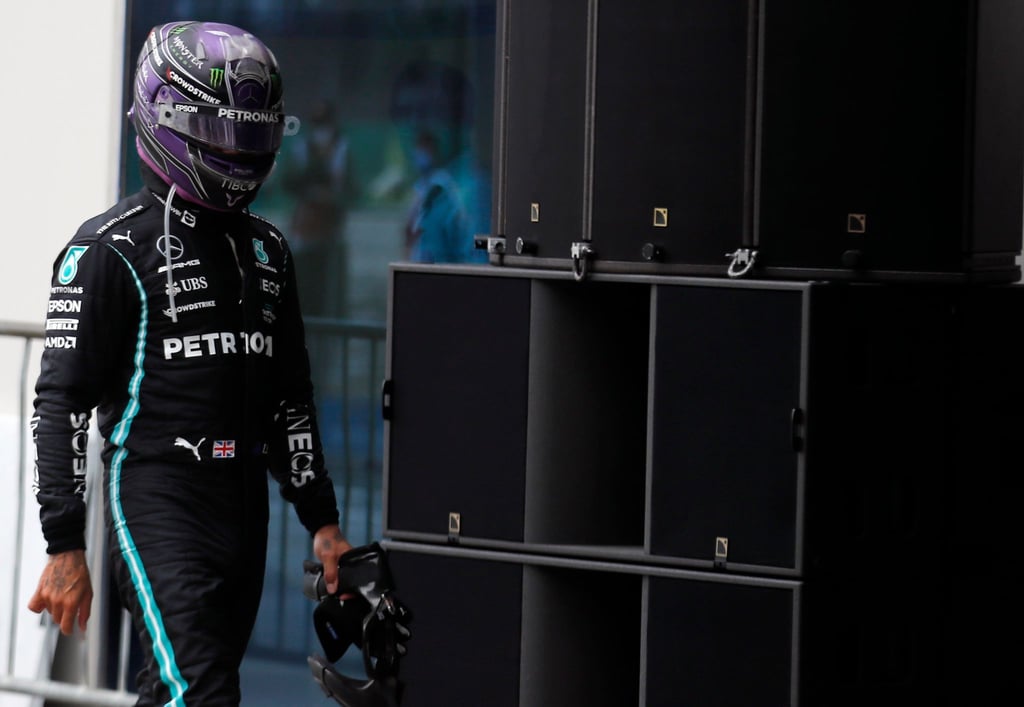 War nach dem Istanbul-Rennen sichtlich bedient: Mercedes-Pilot Lewis Hamilton.