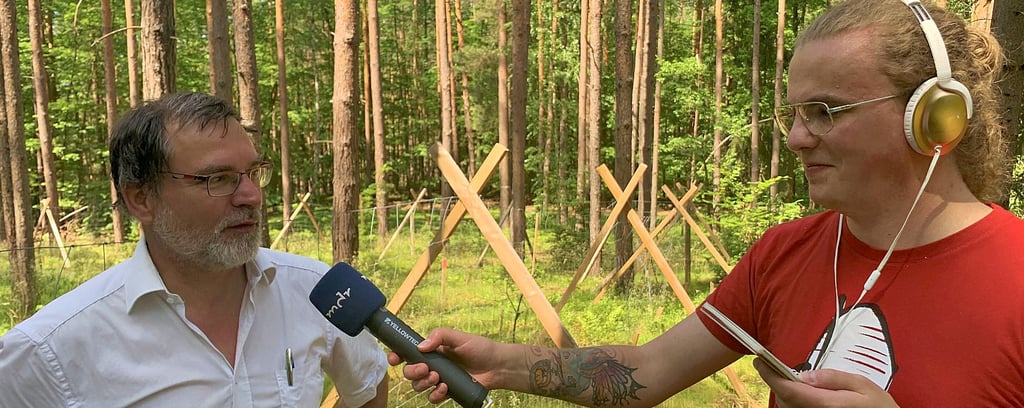 Gesa Tunsch im Interview mit Ulrich Wieland über Themen rund um den Wald.
