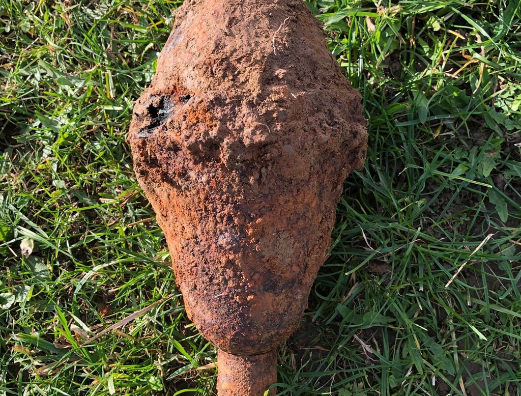 So in etwa dürfte die Splittergranate ausgesehen haben, die in Silberhütte gefunden und vor Ort gesprengt worden ist.