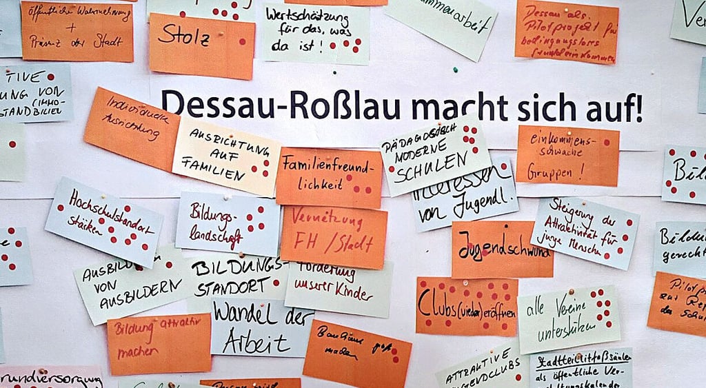 Viele Schlagworte: Wie soll das Dessau-Roßlau der Zukunft aussehen?