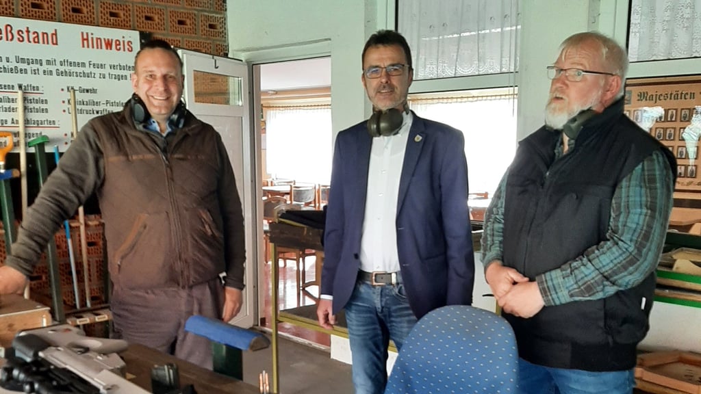 Treffpunkt Schießstand Seehausen (v.l.): Oliver Schatta, Rüdiger Kloth und Jörg Jegerlehner.