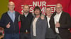 Vom Vorstand Jürgen Fox, Oliver Kühr, Steffen Kluge, Lutz Preußler und Jens Rauschenbach (v. l.) bleibt nur ein Trio.