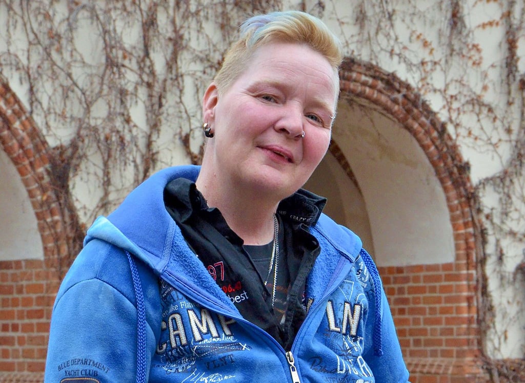 Susanne Knabe bei einem ihrer Besuche in Gardelegen.