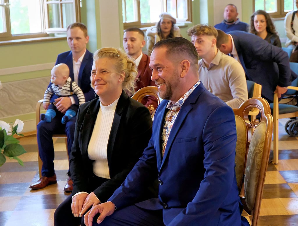 Manuela und René Brunßen im Standesamt