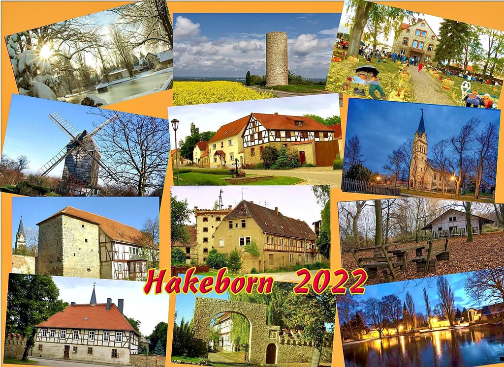 So sieht der neue Fotokalender von Hakeborn für das Jahr 2022 aus, den Gottfried Patela auf Wunsch der Kirchengemeinde erstellt hat.