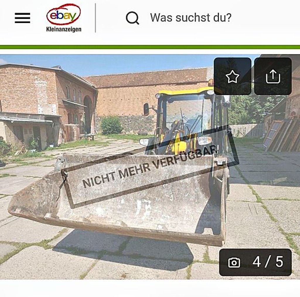 Diese Klappschaufel wurde bei Ebay zum Verkauf angeboten.