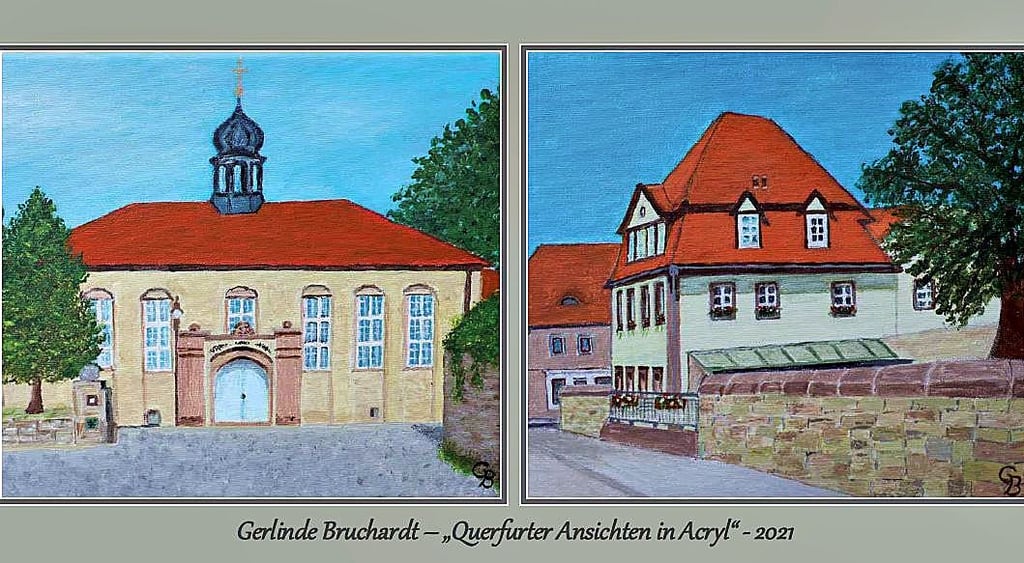 Das Kalenderblatt vom Mai zeigt Werke der Querfurterin Gerlinde Bruchardt. Sie ist seit ihrer frühesten Kindheit engagierte Hobbymalerin nach dem Vorbild ihres Vaters.