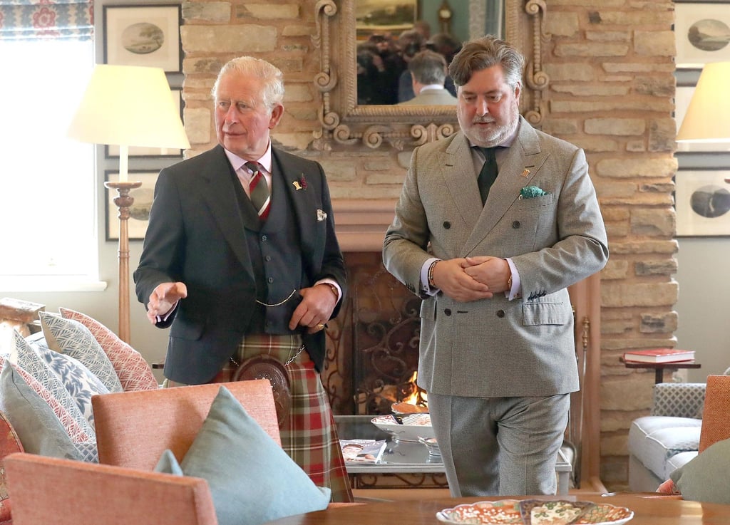Charles (l), Prinz von Wales, und Michael Fawcett.