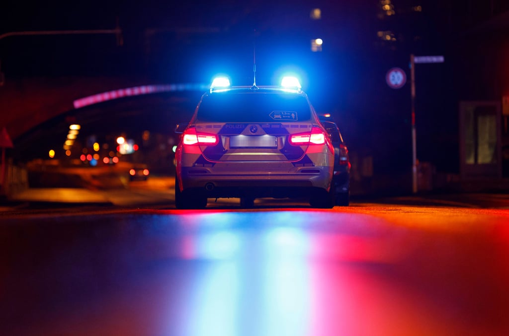 Polizeiauto im Einsatz