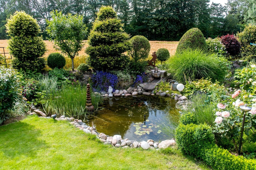 Form, Größe, Pflanzen: ein Gartenteich bietet vielfältige Gestaltungsmöglichkeiten.