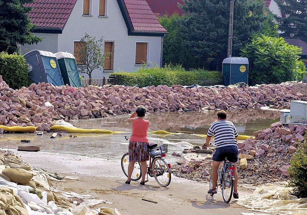 Waldersee nach der Flut 2002. Ehm hatte es kommen sehen.