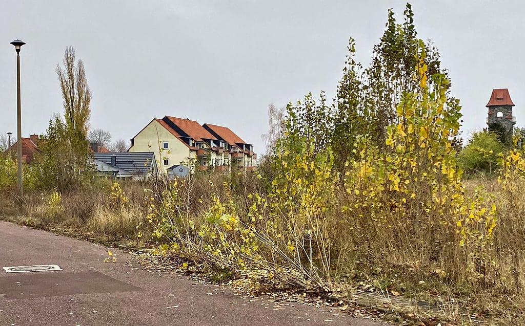 Die abgerissene Junkerssiedlung in Bernburg wird bald wieder bebaut sein. Platz ist für zirka 30 Eigenheime.