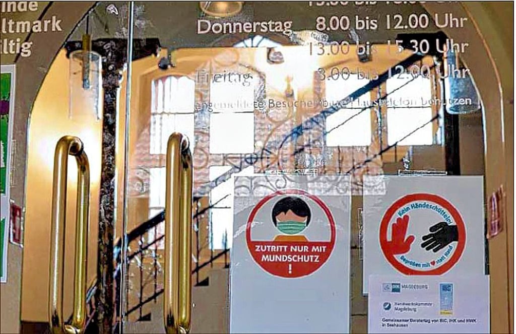 Für das Seehäuser Rathaus gilt in Corona-Zeiten ab Donnerstag wieder ein stark eingeschränkter Besucherverkehr.