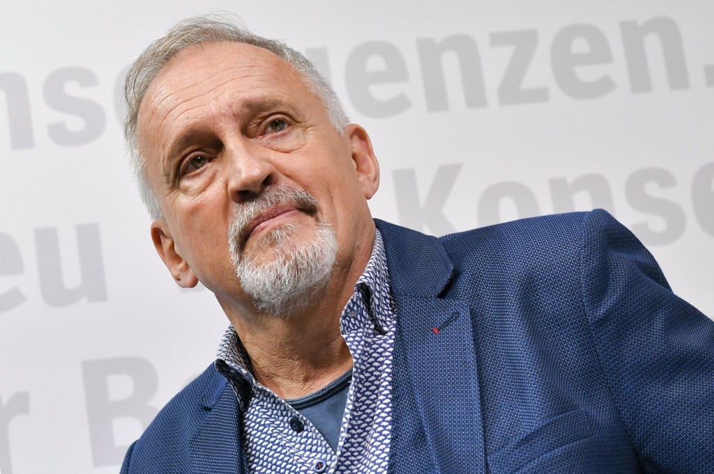 Der dänische Bestseller-Autor Jussi Adler-Olsen auf der Frankfurter Buchmesse 2019.