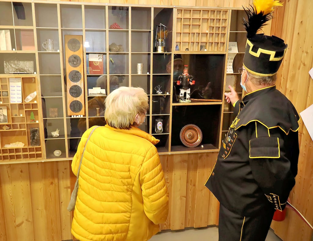 Der große Setzkasten im Museum kann befüllt werden.