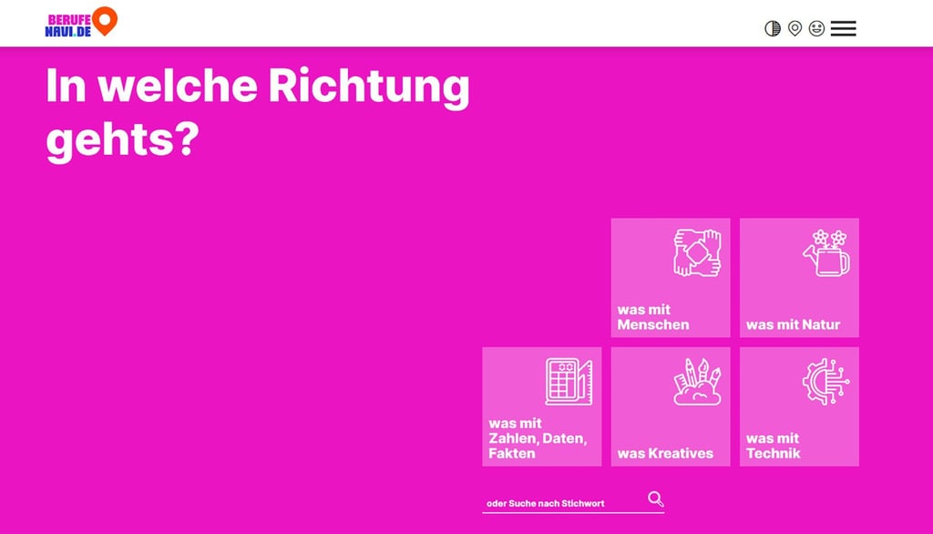 Richtungsweisend: Das Portal „Berufenavi“ soll Jugendlichen bei der Suche nach einem passenden Karriereweg helfen.