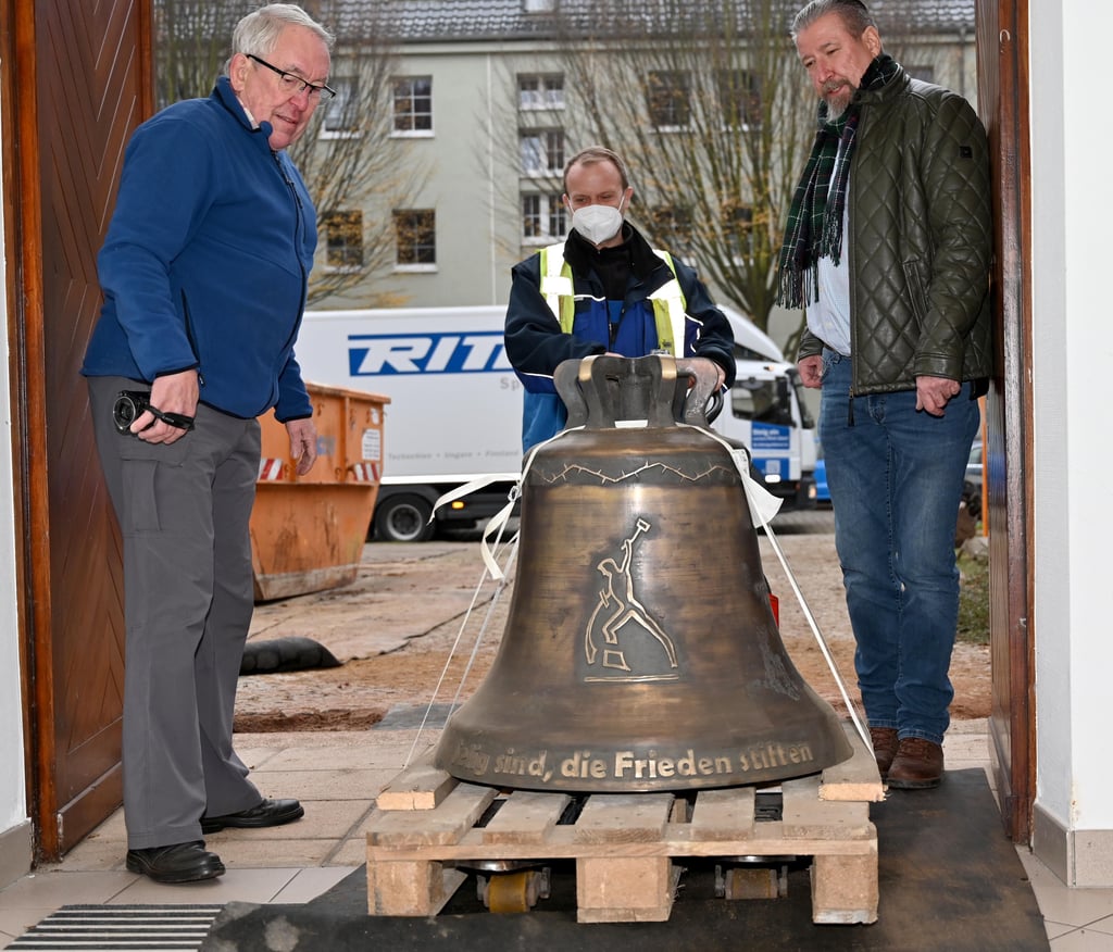 Die Magdeburger Matthäusgemeinde hat ihre neue Glocke bekommen.