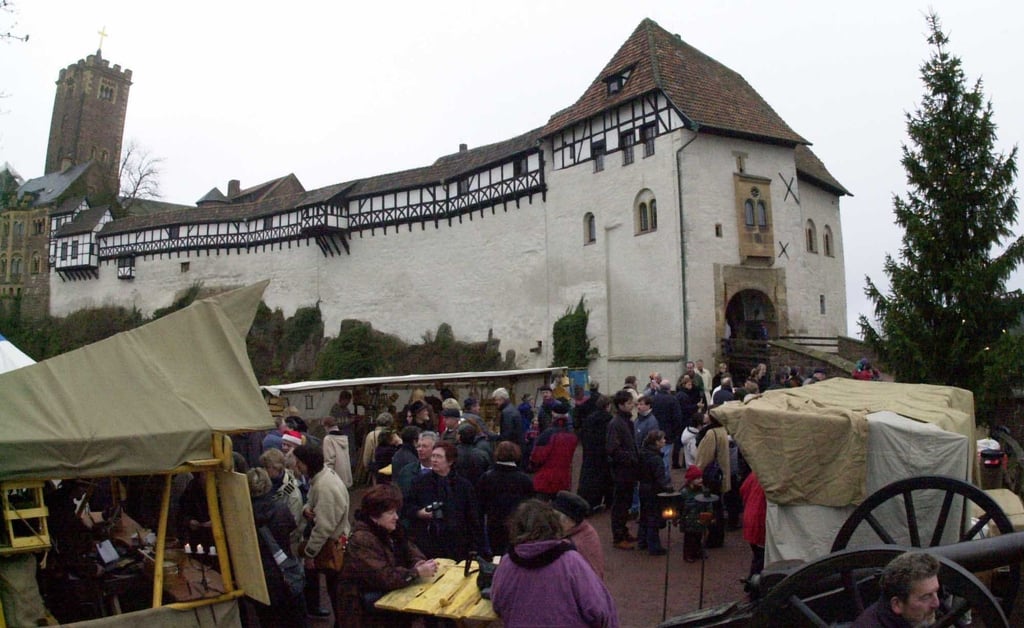 Weihnachtsmarkt auf der Wartburg - vor 20 Jahren.