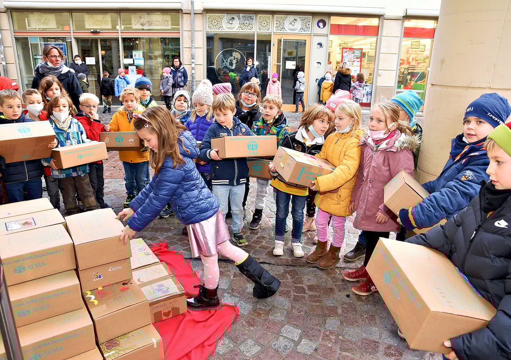 Paketspende der Evangelischen Grundschule
