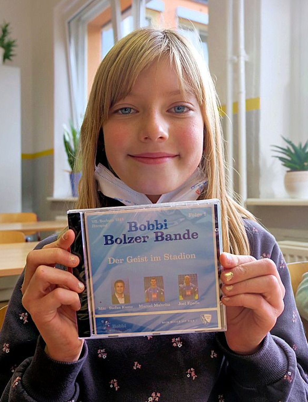 Johanna Markgraf hat zur Belohnung eine CD erhalten.