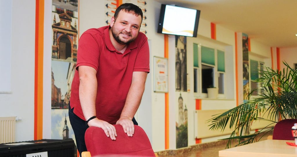 Als Regionalleiter betreut Matthieu Stange die drei Jugendherbergen in Naumburg, Nebra und Kretzschau.