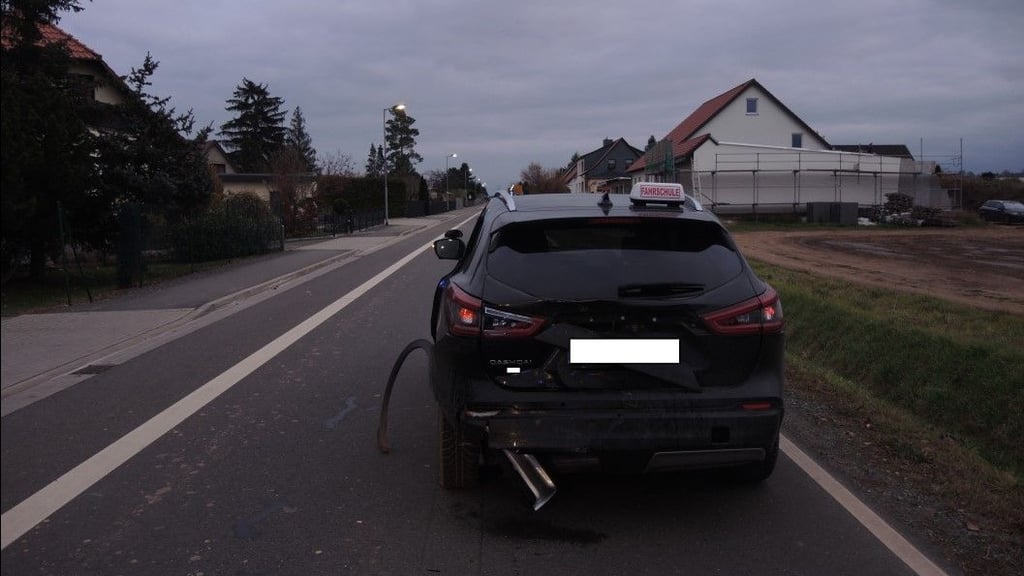 Bei Ermsleben kam es am Freitag zu einem Verkehrsunfall mit zwei beteiligten Fahrzeugen.