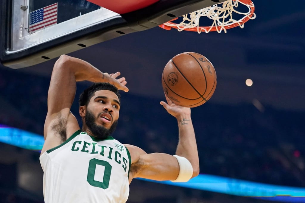 Jayson Tatum von den Boston Celtics in Aktion.
