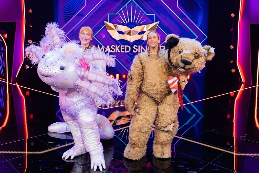 In der Musik-Rateshow „The Masked Singer“ sind mit „Tatort“-Schauspielerin Andrea Sawatzki (l) und „red.“-Moderatorin Annemarie Carpendale gleich zwei Prominente in einer Folge enttarnt worden.