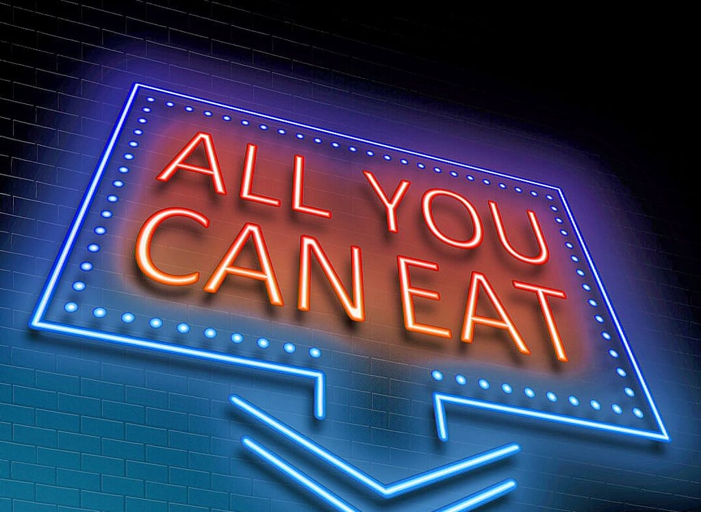Wo „All you can eat“ draufsteht, muss nicht immer „All you can eat“ drin sein. Musste ein besonders hungriger Gast erleben.